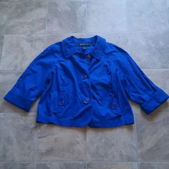 INC International Concepts Jackets & Blazers - INC 3/4 Sleeve Jacket Size LP